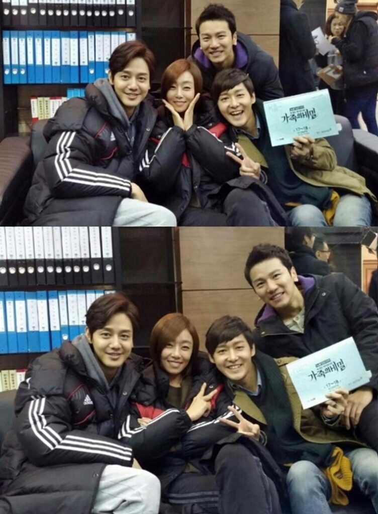 선우, tvN ‘가족의 비밀’ 남자 배우들 인기 한 몸에!홍일점 단체 사진 눈길