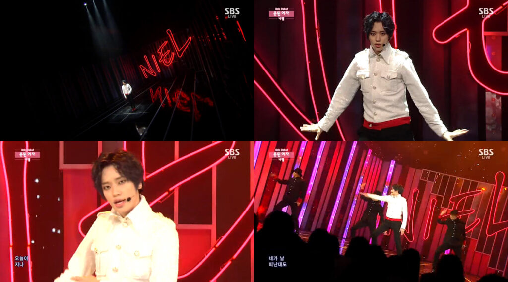 ‘인기가요’ 니엘, 오감을 자극하는 ‘못된 여자’ 무대!