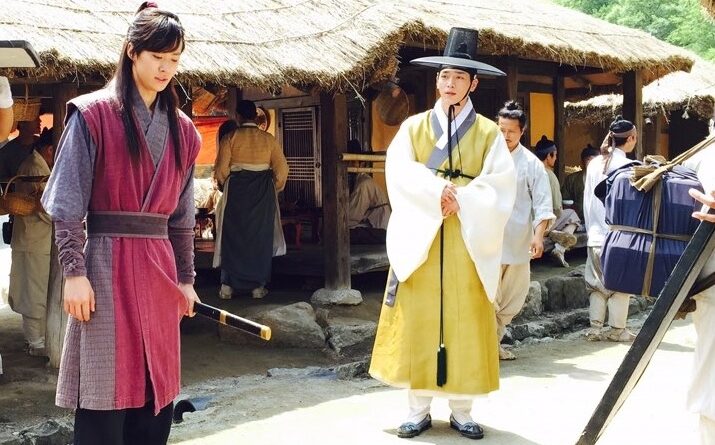 화정 공명, 서강준과 함께 드라마 촬영에 한창인 모습 공개