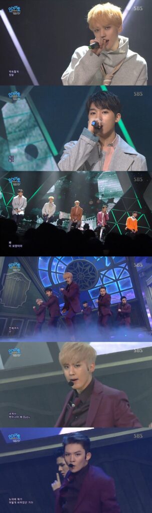 컴백! 틴탑, ‘인기가요’  엔딩 무대 장식