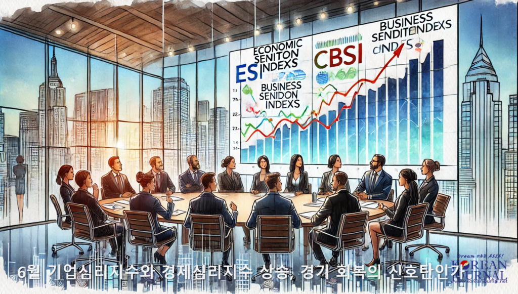 6월 기업심리지수와 경제심리지수 상승, 경기 회복의 신호탄인가