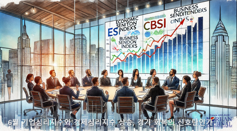 6월 기업심리지수와 경제심리지수 상승, 경기 회복의 신호탄인가
